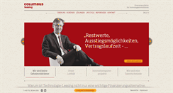 Desktop Screenshot of columbus-leasing.de